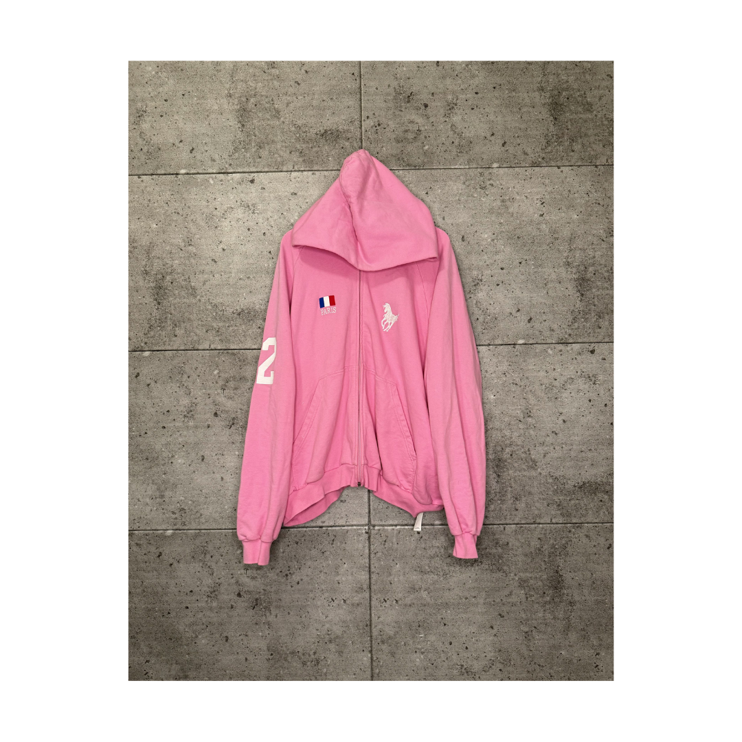Balenciaga Paris Zip Up Hoodie