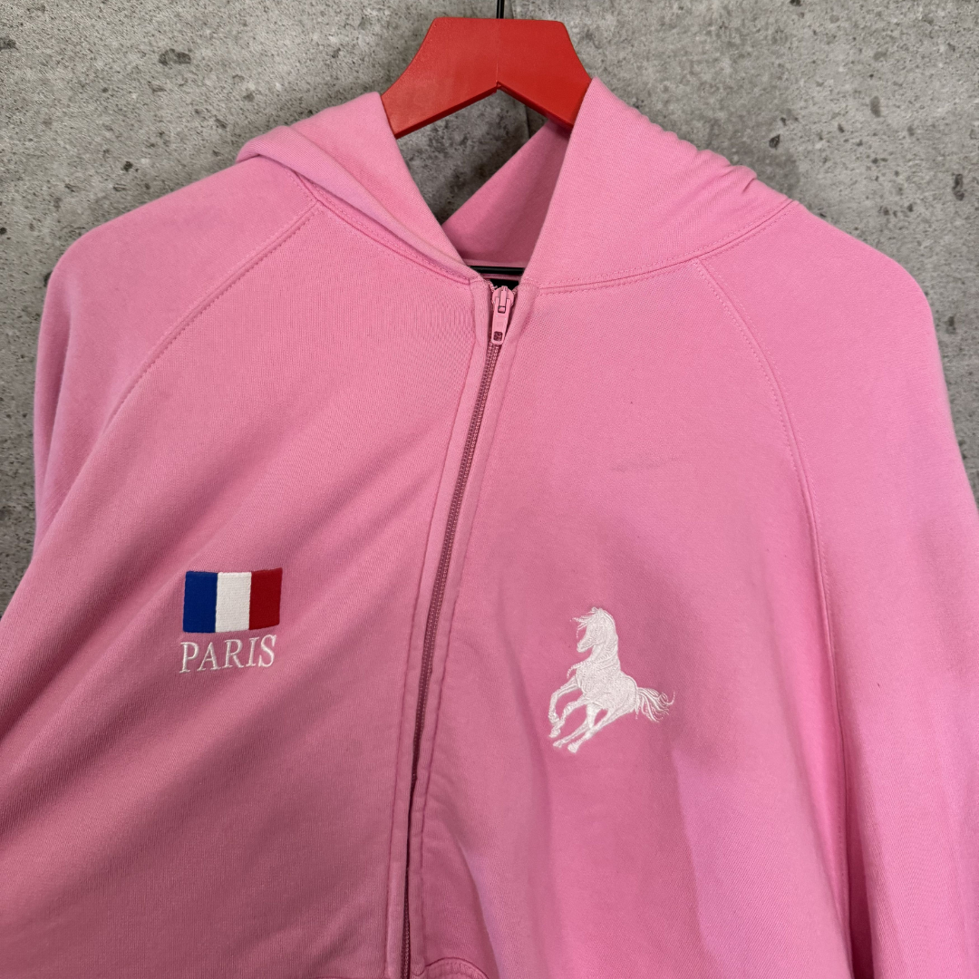 Balenciaga Paris Zip Up Hoodie