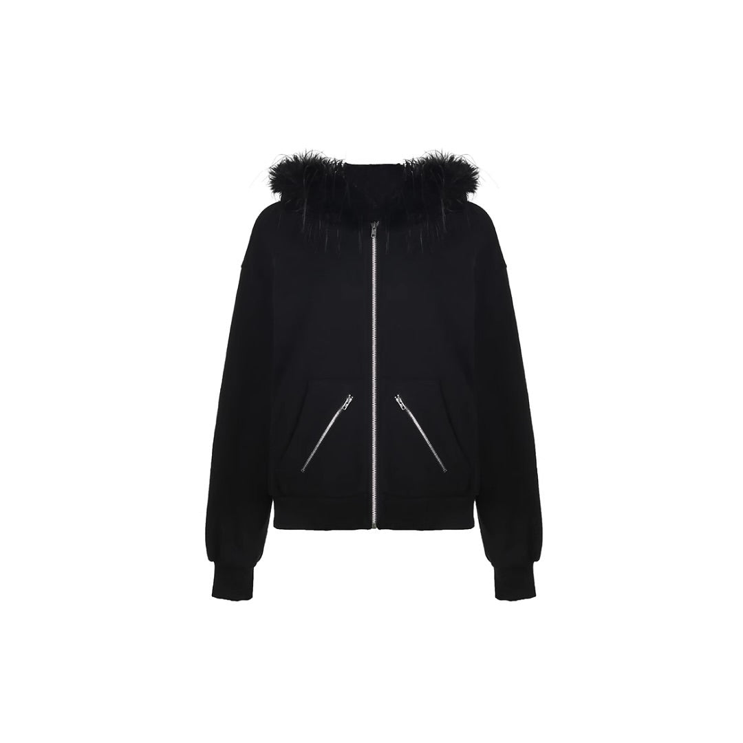 Fur hat Zip Up