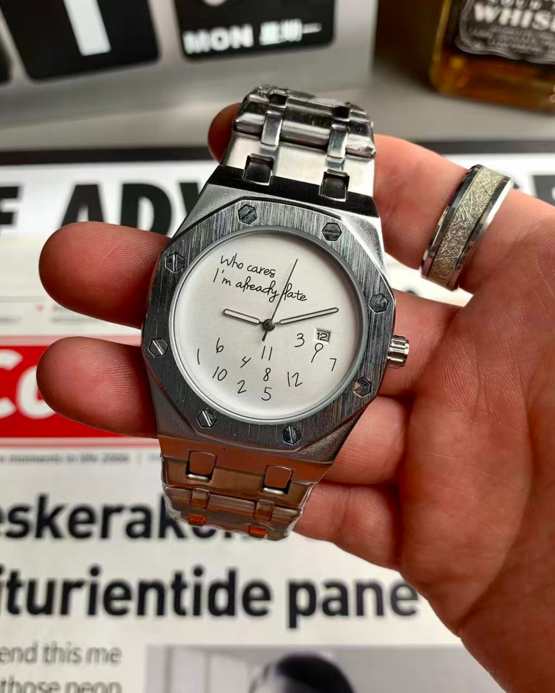 Silver watch