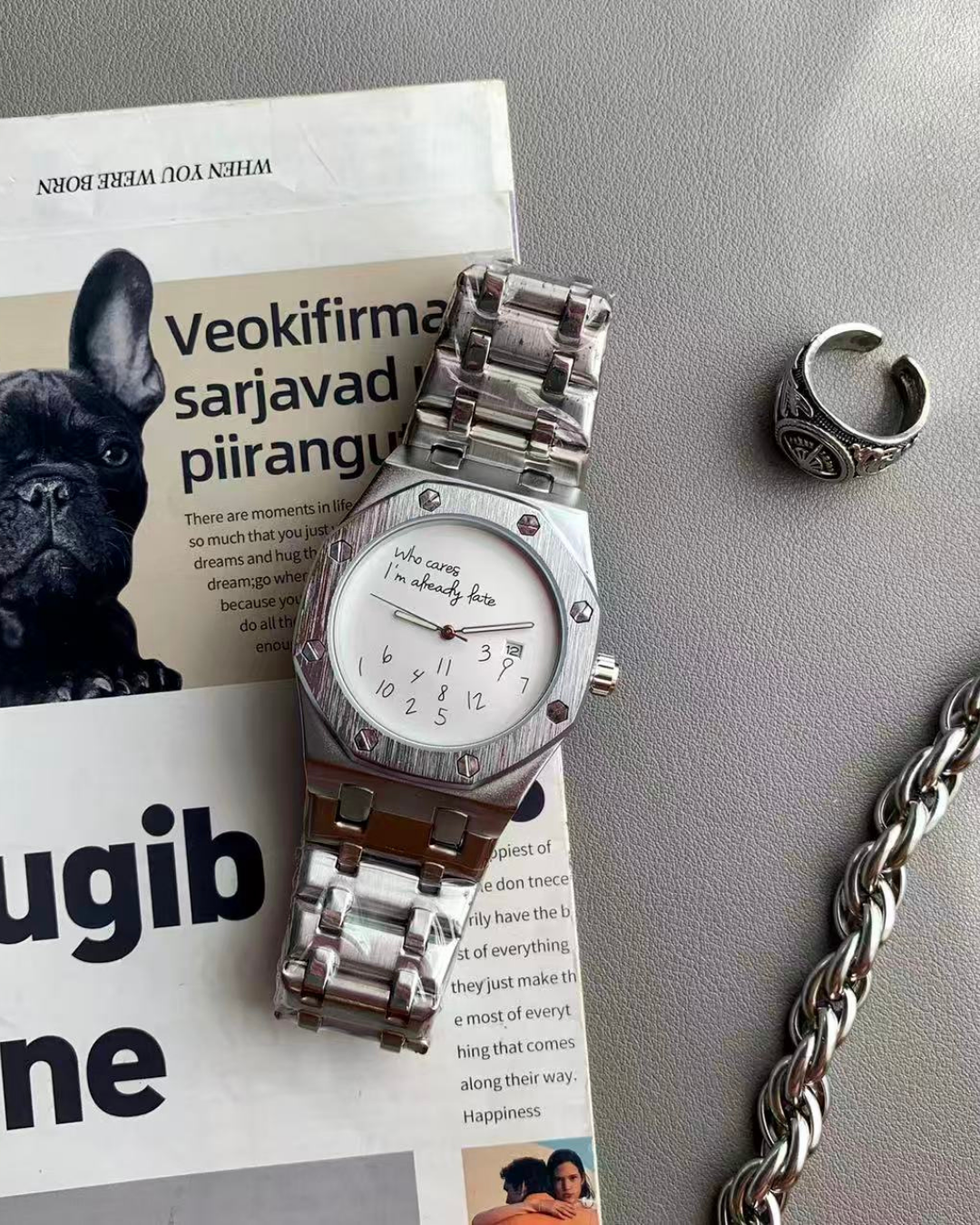 Silver watch