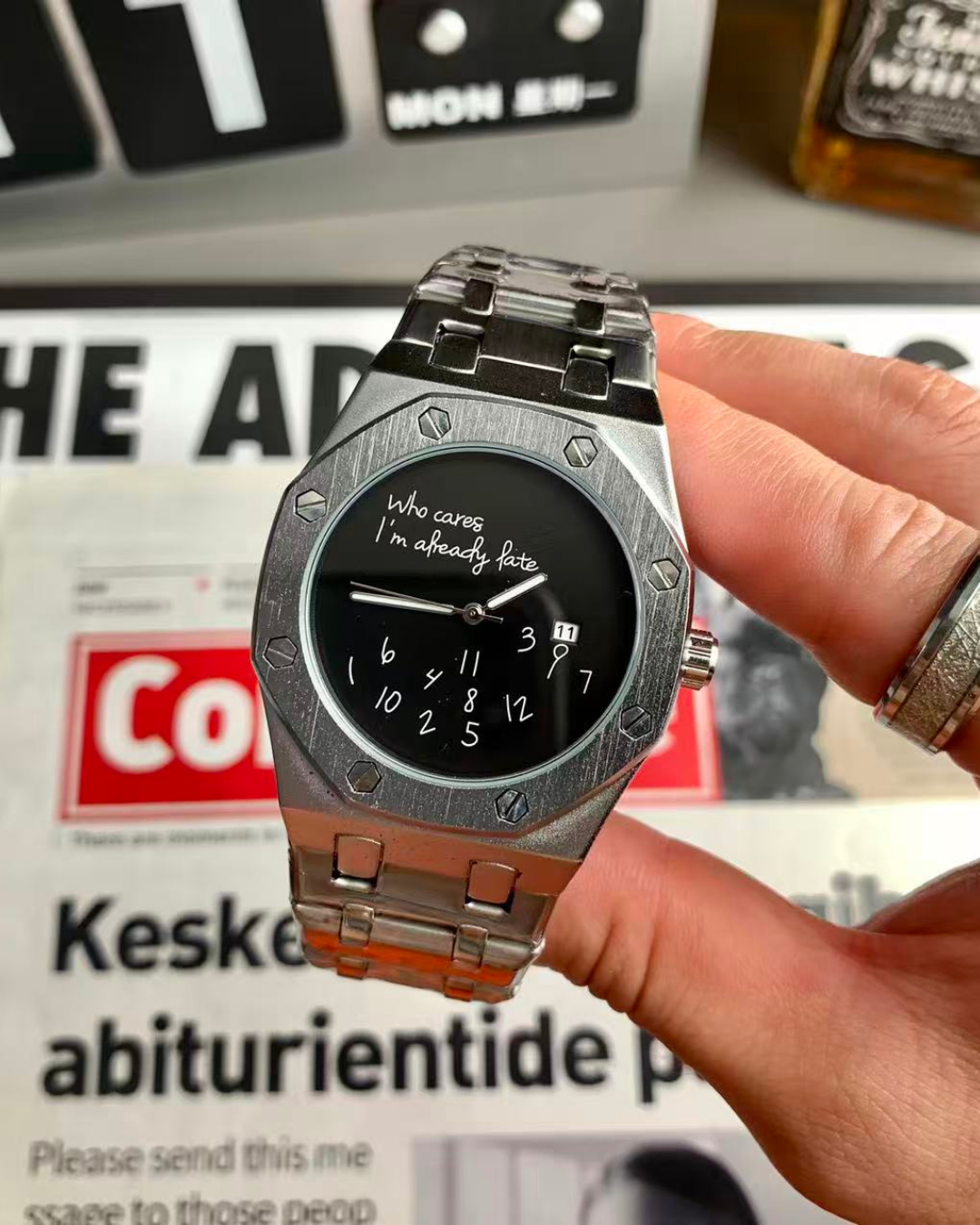 Silver watch