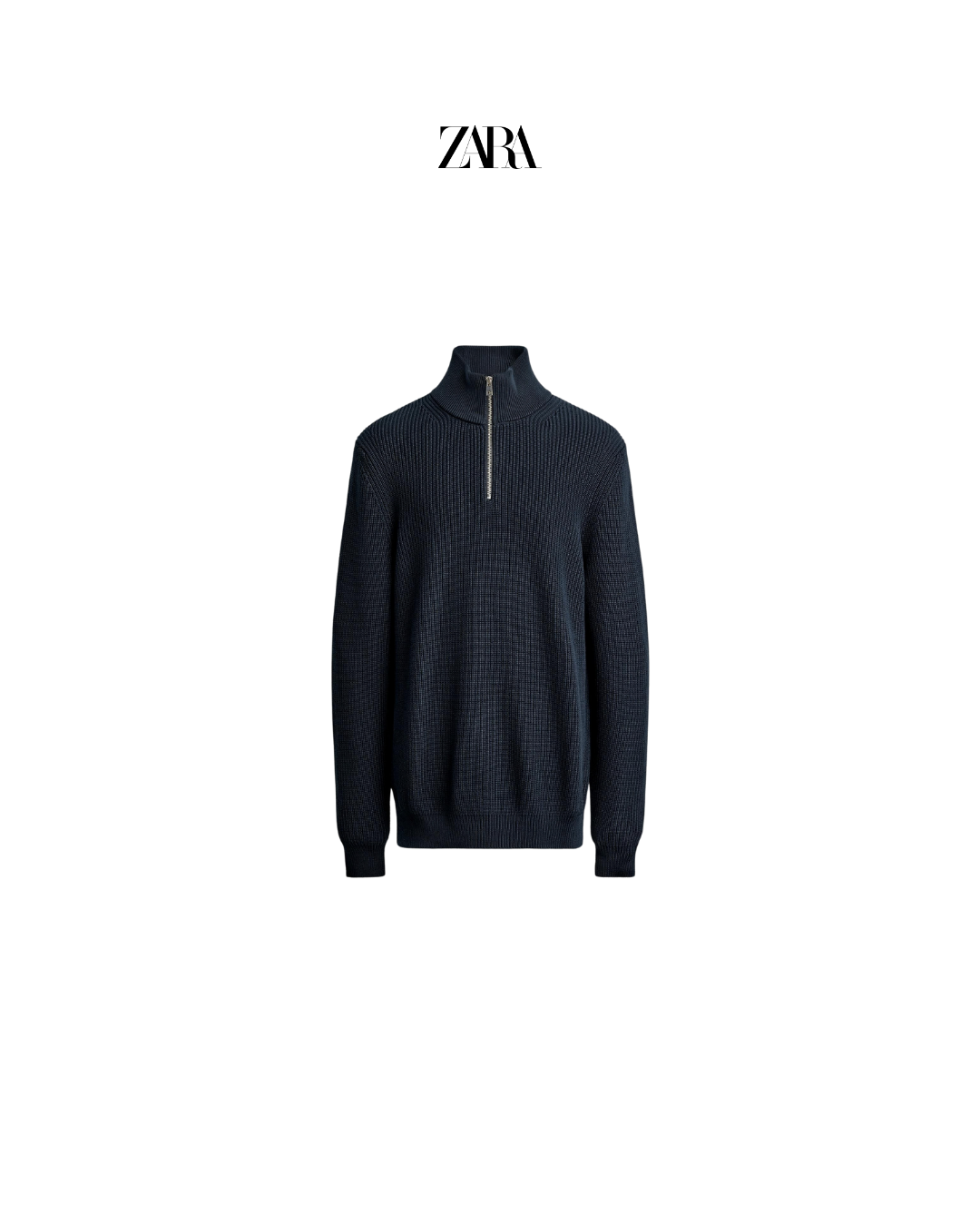 ZARA Zip Neck Sweater