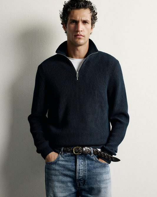 ZARA Zip Neck Sweater