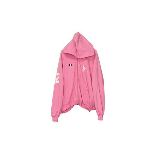 Balenciaga Paris Zip Up Hoodie