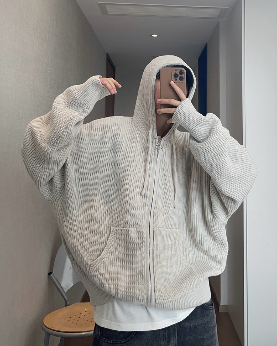 Clean zip up